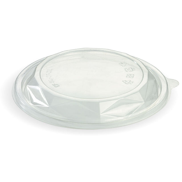 Salad Bowl Lid - 24 And 32oz, Clear (Box of 450) from BioPak. Compostable, made out of Bioplastic and sold in boxes of 1. Hospitality quality at wholesale price with The Flying Fork!