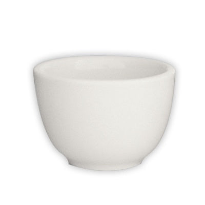 Chinese Tea Cup - 100ml from Basics. made out of Porcelain and sold in boxes of 12. Hospitality quality at wholesale price with The Flying Fork!