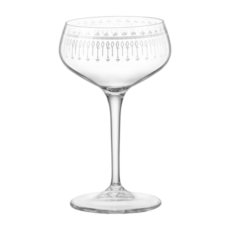 Bartender Art Deco' Cocktail 235Ml from Bormioli Rocco. Fine rim, made out of Glass and sold in boxes of 6. Hospitality quality at wholesale price with The Flying Fork!