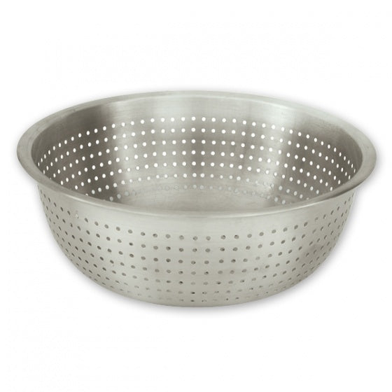 Colander - S-S, Chinese Style, 380mm from TheFlyingFork. Sold in boxes of 1. Hospitality quality at wholesale price with The Flying Fork!