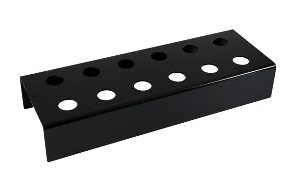 Black 12-hole cone holder on white background
