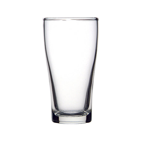 Conical - 285ml, Nucleated from Crown Glassware. Sold in boxes of 48. Hospitality quality at wholesale price with The Flying Fork!