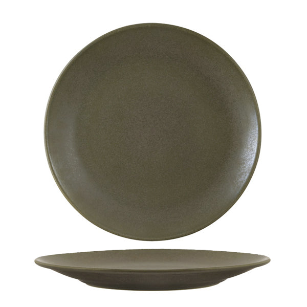 Round Coupe Plate - 225mm, Zuma Cargo from Zuma. Matt Finish, made out of Ceramic and sold in boxes of 6. Hospitality quality at wholesale price with The Flying Fork!