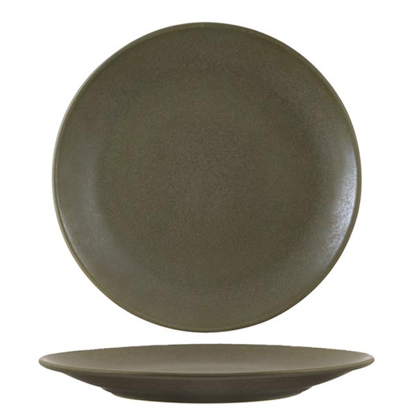 Round Coupe Plate - 256mm, Zuma Cargo from Zuma. Matt Finish, made out of Ceramic and sold in boxes of 6. Hospitality quality at wholesale price with The Flying Fork!