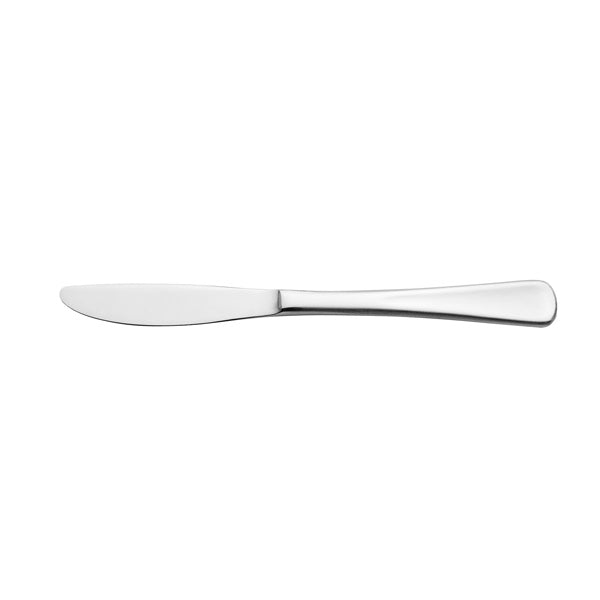 Dessert Knife - Solid Handle, ROME from Basics. made out of Stainless Steel and sold in boxes of 12. Hospitality quality at wholesale price with The Flying Fork!