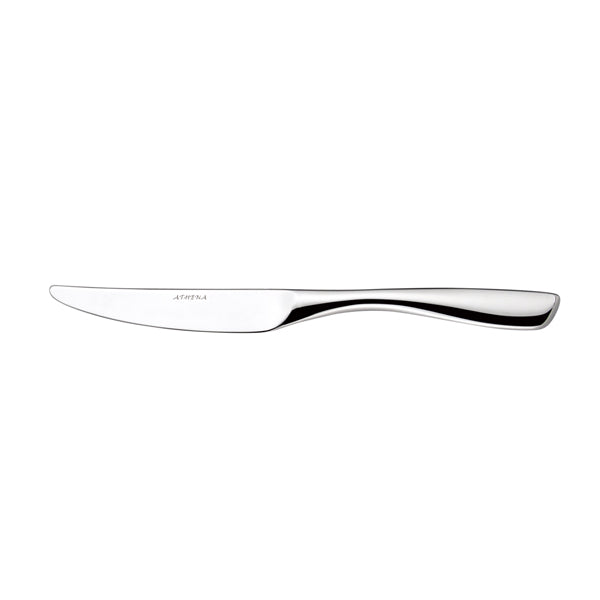 Dessert Knife - Solid Handle, ZENA from Athena. made out of Stainless Steel and sold in boxes of 12. Hospitality quality at wholesale price with The Flying Fork!