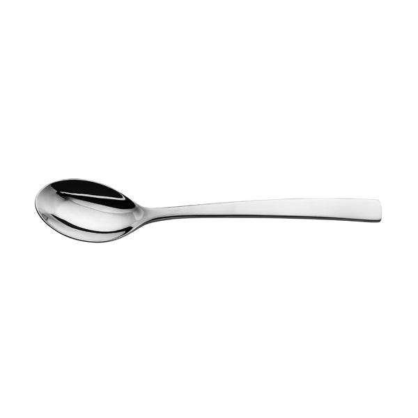 Dessert Spoon - TORINO from Basics. made out of Stainless Steel and sold in boxes of 12. Hospitality quality at wholesale price with The Flying Fork!