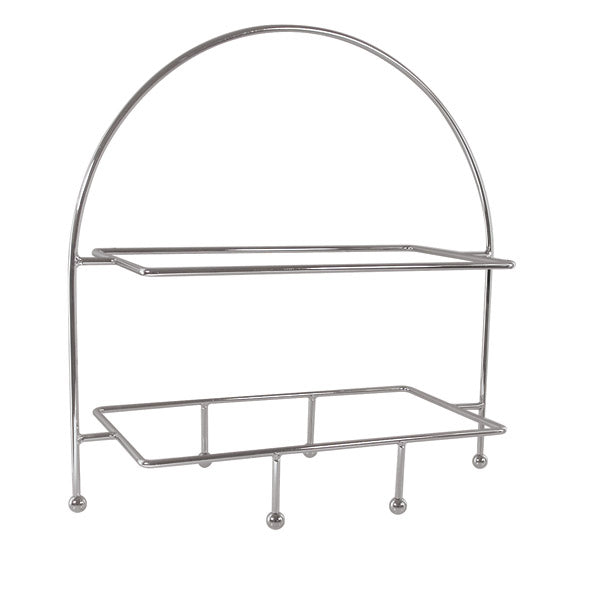 Display Stand - Rect., 2 Tier, 515mm from TheFlyingFork. Sold in boxes of 6. Hospitality quality at wholesale price with The Flying Fork!
