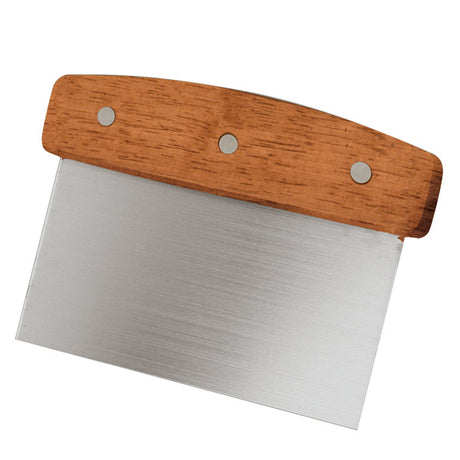Dough Scraper - S-S, 150 x 75mm from TheFlyingFork. Sold in boxes of 1. Hospitality quality at wholesale price with The Flying Fork!
