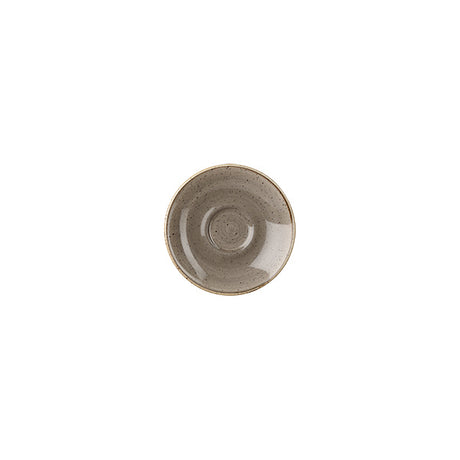 Espresso Saucer - 118mm, Peppercorn Grey, Stonecast from Churchill. made out of Porcelain and sold in boxes of 6. Hospitality quality at wholesale price with The Flying Fork!