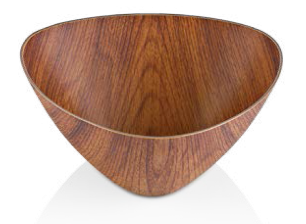 Triangular Bowl - Extra Large, 290x290x110mm from Evelin. made out of Polystyrene and sold in boxes of 1. Hospitality quality at wholesale price with The Flying Fork!