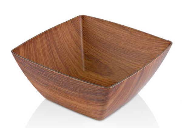 Square Bowl - Extra Large, 290x290x110mm from Evelin. made out of Polystyrene and sold in boxes of 1. Hospitality quality at wholesale price with The Flying Fork!