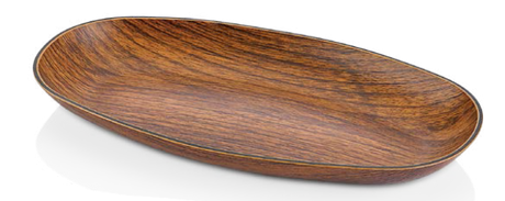 Oval Flared Platter - 190x100mm from Evelin. made out of Polystyrene and sold in boxes of 1. Hospitality quality at wholesale price with The Flying Fork!
