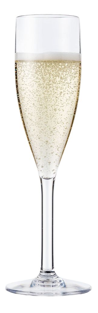 Palm Unbreakable Flute Glass - 200ml: Pack of 4