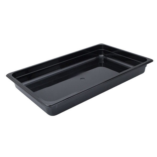 Food Pan - Pc, Black, 1-1 Size 65mm from Trenton. made out of Polycarbonate and sold in boxes of 1. Hospitality quality at wholesale price with The Flying Fork!