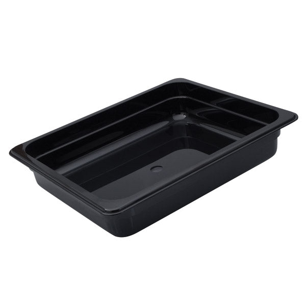 Food Pan - Pc, Black, 1-2 Size 65mm from Trenton. made out of Polycarbonate and sold in boxes of 1. Hospitality quality at wholesale price with The Flying Fork!