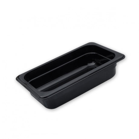 Food Pan - Pc, Black, 1-3 Size 100mm from Trenton. made out of Polycarbonate and sold in boxes of 1. Hospitality quality at wholesale price with The Flying Fork!
