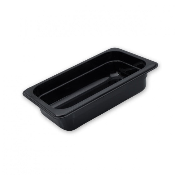 Food Pan - Pc, Black, 1-4 Size 100mm from Trenton. made out of Polycarbonate and sold in boxes of 1. Hospitality quality at wholesale price with The Flying Fork!