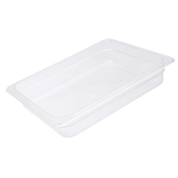 Food Pan - Pc, Clear, 1-2 Size 65mm from Trenton. made out of Polycarbonate and sold in boxes of 1. Hospitality quality at wholesale price with The Flying Fork!
