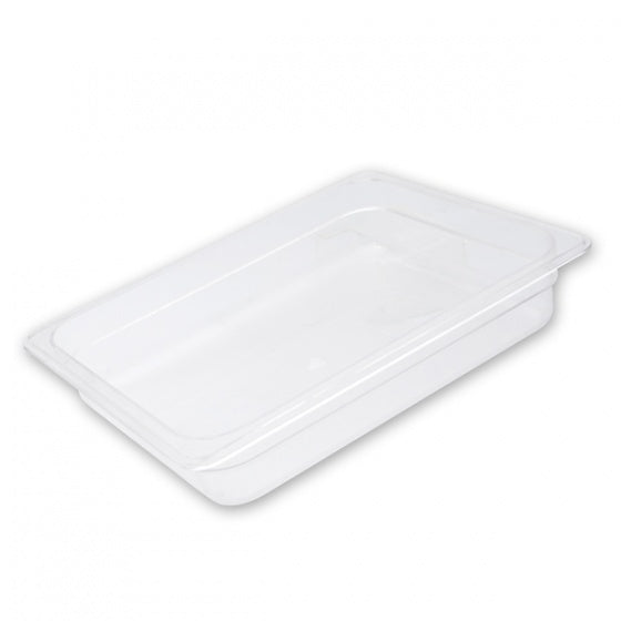 Food Pan - Pc, Clear, 1-2 Size 100mm from Trenton. made out of Polycarbonate and sold in boxes of 1. Hospitality quality at wholesale price with The Flying Fork!