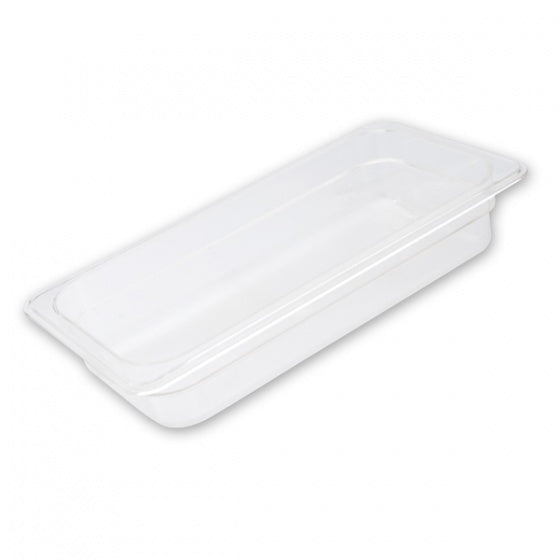 Food Pan - Pc, Clear, 1-3 Size 100mm from Trenton. made out of Polycarbonate and sold in boxes of 1. Hospitality quality at wholesale price with The Flying Fork!