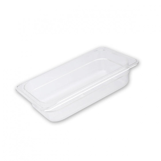 Food Pan - Pc, Clear, 1-4 Size 150mm from Trenton. made out of Polycarbonate and sold in boxes of 1. Hospitality quality at wholesale price with The Flying Fork!