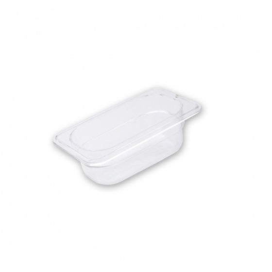 Food Pan - Pc, Clear, 1-9 Size 100mm from Trenton. made out of Polycarbonate and sold in boxes of 1. Hospitality quality at wholesale price with The Flying Fork!
