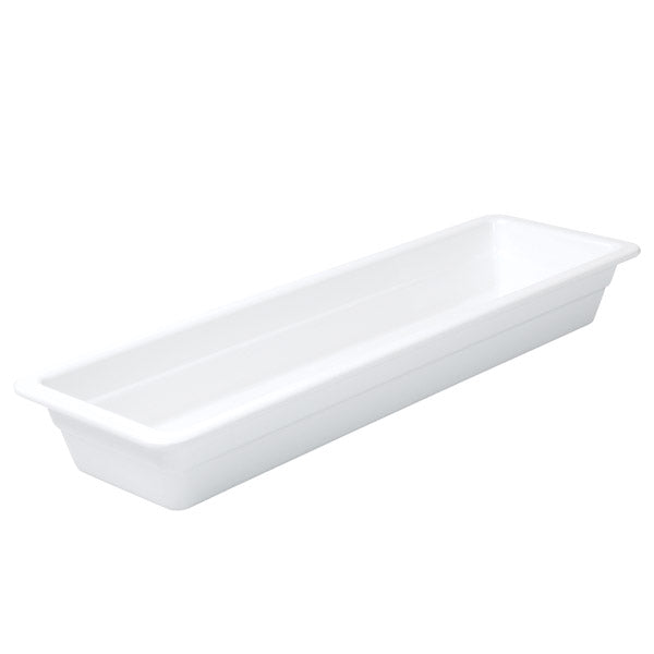 Food Pan - White, 2-4 Size 65mm - Melamine from Ryner Melamine. made out of Melamine and sold in boxes of 3. Hospitality quality at wholesale price with The Flying Fork!