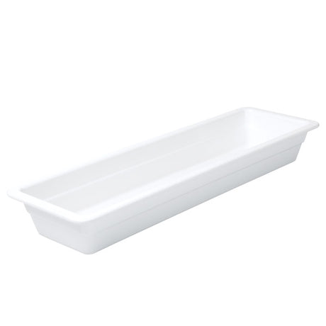 Food Pan - White, 2-4 Size 65mm - Melamine from Ryner Melamine. made out of Melamine and sold in boxes of 3. Hospitality quality at wholesale price with The Flying Fork!