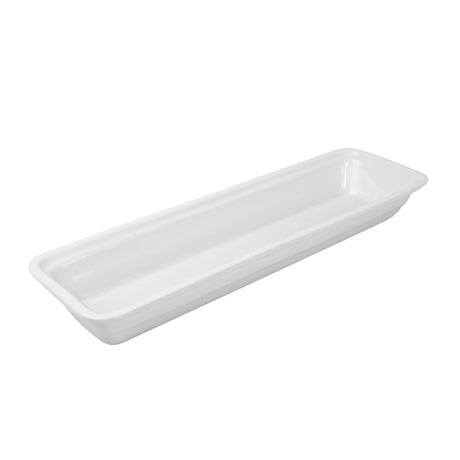 Food Pan - White, 2-4 Size 65mm from Ryner Tableware. made out of Porcelain and sold in boxes of 2. Hospitality quality at wholesale price with The Flying Fork!