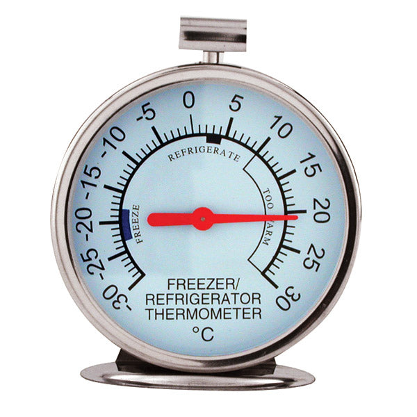 Fridge-Freezer Thermometer - 75mm Face from CaterChef. Sold in boxes of 1. Hospitality quality at wholesale price with The Flying Fork!