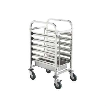 Gastronorm Trolley - 6 trays from TheFlyingFork. Sold in boxes of 1. Hospitality quality at wholesale price with The Flying Fork!