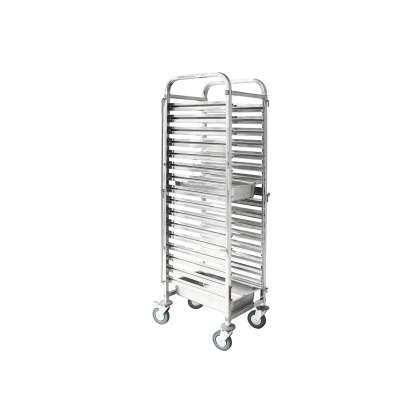 Gastronorm Trolley - 16 trays from TheFlyingFork. Sold in boxes of 1. Hospitality quality at wholesale price with The Flying Fork!