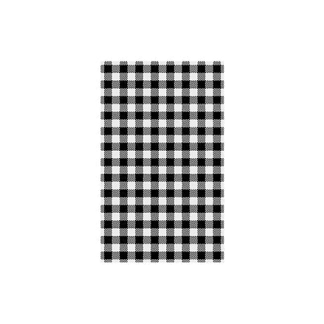 Gingham Greaseproof Paper - Black, 190 x 310mm, 200 Sheets from Moda. Sold in boxes of 1. Hospitality quality at wholesale price with The Flying Fork!