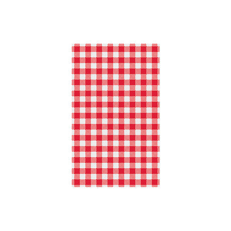 Gingham Greaseproof Paper - Red , 190 x 310mm, 200 Sheets from Moda. Sold in boxes of 1. Hospitality quality at wholesale price with The Flying Fork!