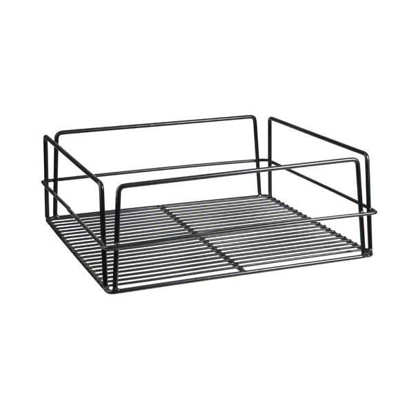 Glass Basket - Square, Black 355 x 355 x 125mm, High Sides from TheFlyingFork. Sold in boxes of 10. Hospitality quality at wholesale price with The Flying Fork!