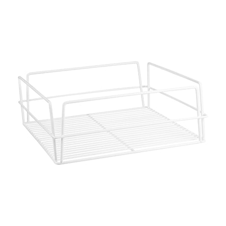 Glass Basket - Square, White 355 x 355 x 125mm, High Sides from TheFlyingFork. Sold in boxes of 10. Hospitality quality at wholesale price with The Flying Fork!