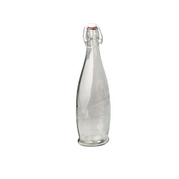Glass Bottle - Clear, Modern, 1.0Lt from Chalet. Sold in boxes of 12. Hospitality quality at wholesale price with The Flying Fork!