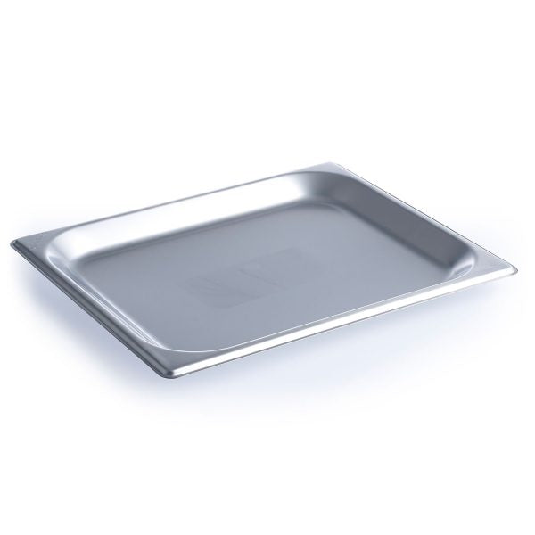 Gastronorm Pan - Size 1-2, 20mm, 1400ml from Chef Inox. made out of Stainless Steel and sold in boxes of 5. Hospitality quality at wholesale price with The Flying Fork!