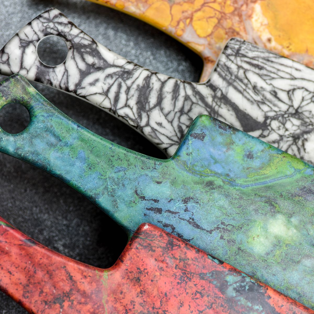 Gold Canyon Jasper Agathe Rectangular paddle board 270 x 155mm: Pack of 12