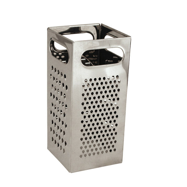 Grater - S-S, Square from TheFlyingFork. Sold in boxes of 1. Hospitality quality at wholesale price with The Flying Fork!