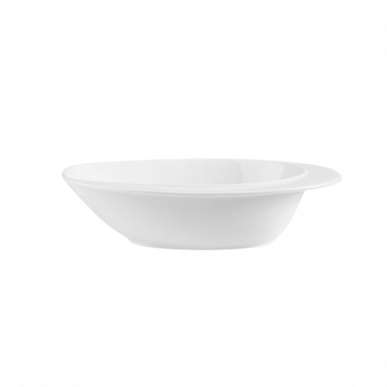 Handled Oval Bowl - 250mm from Ryner Tableware. With handles, made out of Porcelain and sold in boxes of 24. Hospitality quality at wholesale price with The Flying Fork!