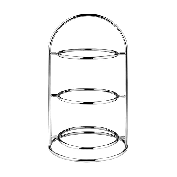 High Tea Platter Stand - S-S, 3 Tier from Athena. made out of Stainless Steel and sold in boxes of 2. Hospitality quality at wholesale price with The Flying Fork!
