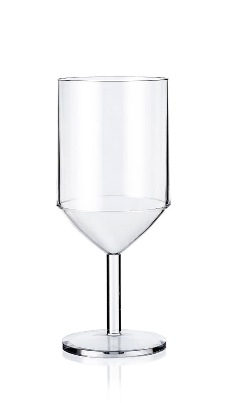Palm Unbreakable Stackable Wine Glass - 260ml from Palm Products. made out of BPA Free Plastic and sold in boxes of 4. Hospitality quality at wholesale price with The Flying Fork!