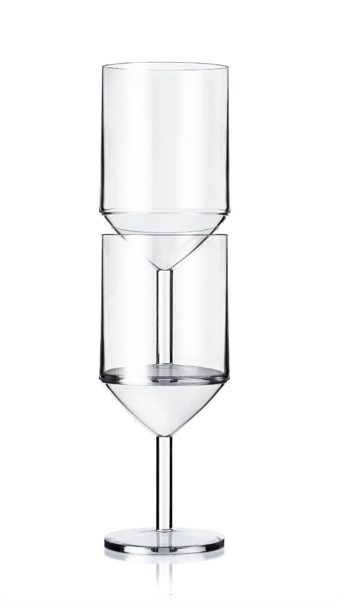 Palm Unbreakable Stackable Wine Glass - 260ml: Pack of 4