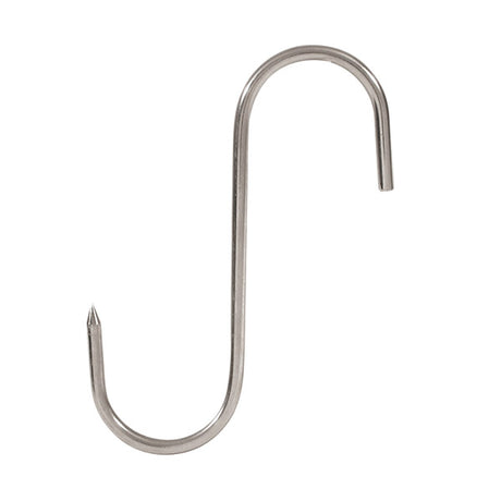 Hook - S-S, 1 Point, 140 x 4mm from TheFlyingFork. Sold in boxes of 12. Hospitality quality at wholesale price with The Flying Fork!