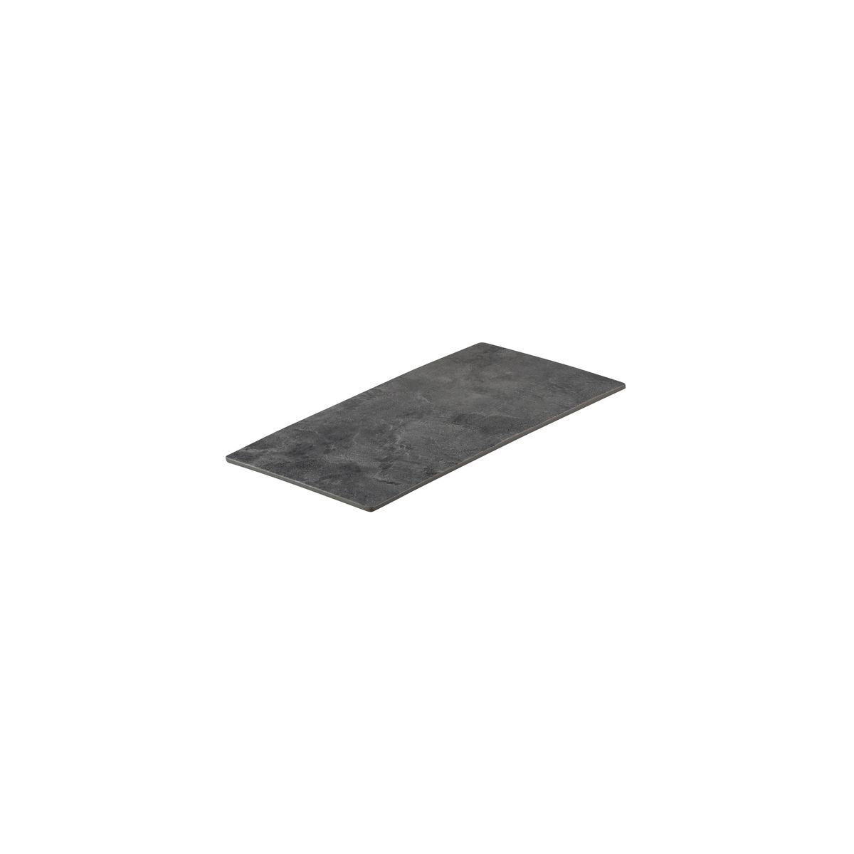 Flat Rectangular Platter, 325 x 175mm, Melamine - Dark Concrete from Ryner Melamine. Sold in boxes of 6. Hospitality quality at wholesale price with The Flying Fork!