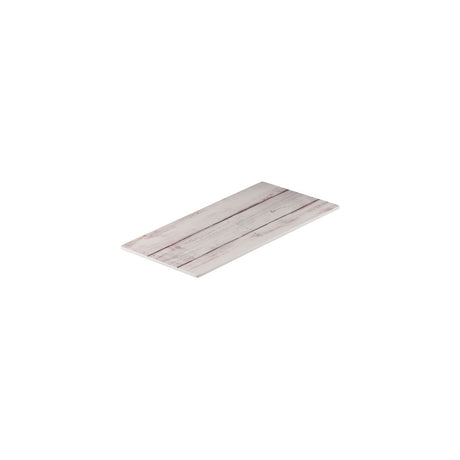 Flat Rectangular Platter, 325 x 175mm, Melamine - Shabby from Ryner Melamine. Sold in boxes of 6. Hospitality quality at wholesale price with The Flying Fork!