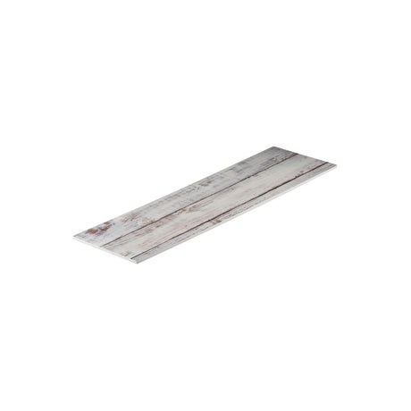 Flat Rectangular Platter, 525 x 160mm, Melamine - Shabby from Ryner Melamine. Sold in boxes of 6. Hospitality quality at wholesale price with The Flying Fork!