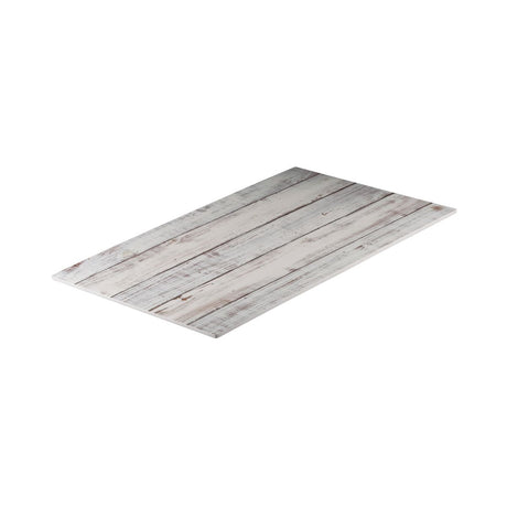 Flat Rectangular Platter, 530 x 325mm, Melamine - Shabby from Ryner Melamine. Sold in boxes of 3. Hospitality quality at wholesale price with The Flying Fork!